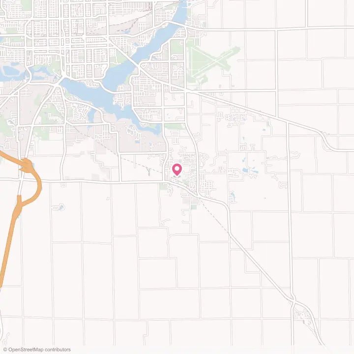 Map of the flower delivery area in Mount Zion, Illinois