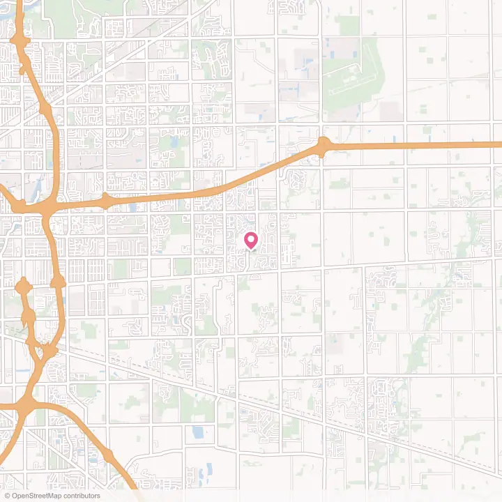 Map of the flower delivery area in Cumberland, Indiana