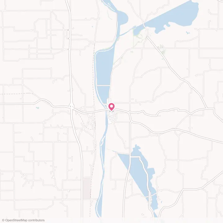 Map of the flower delivery area in Montezuma, Indiana