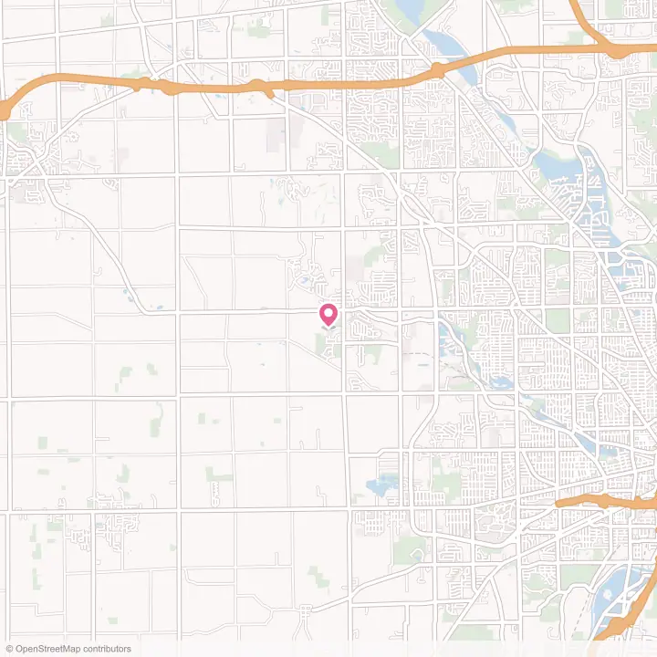 Map of the flower delivery area in Trotwood, Ohio