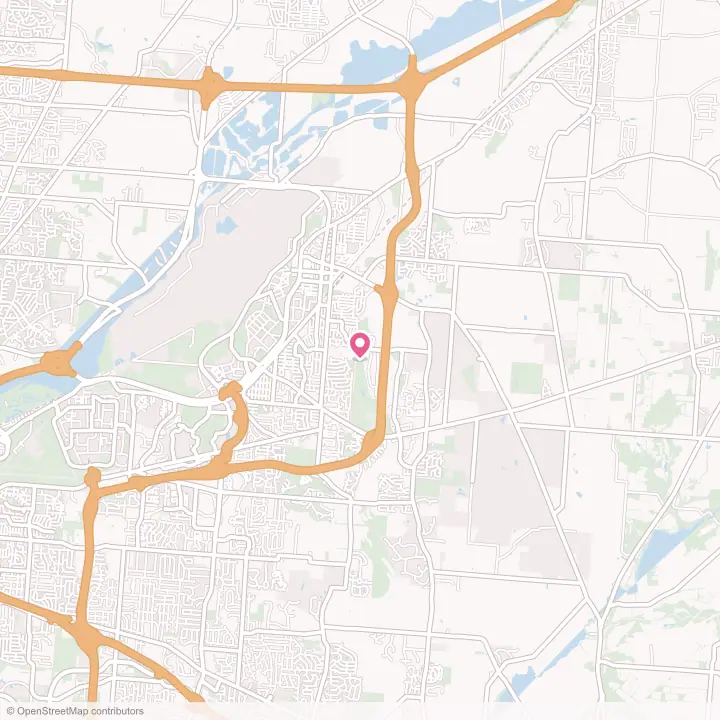 Map of the flower delivery area in Fairborn, Ohio