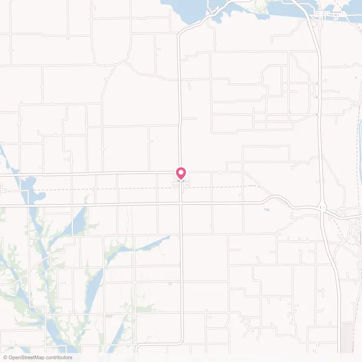 Map of the flower delivery area in Dana, Indiana