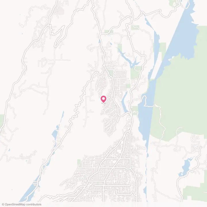 Map of the flower delivery area in Magalia, California