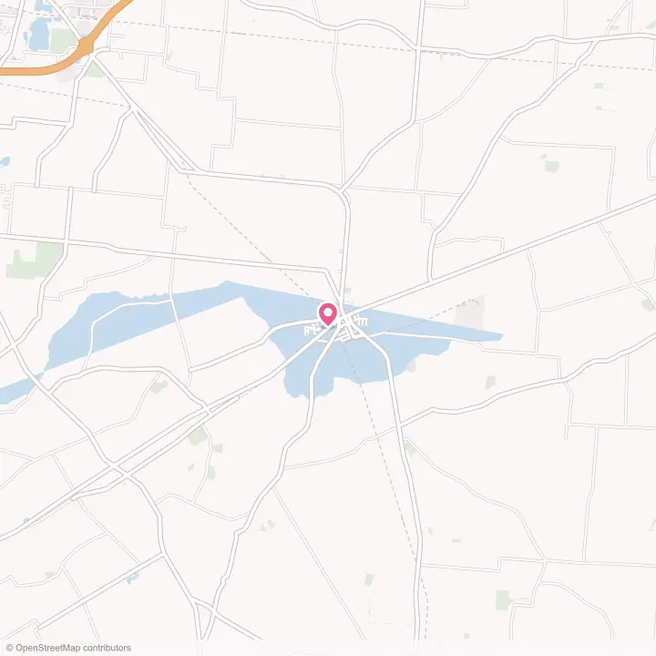 Map of the flower delivery area in South Charleston, Ohio
