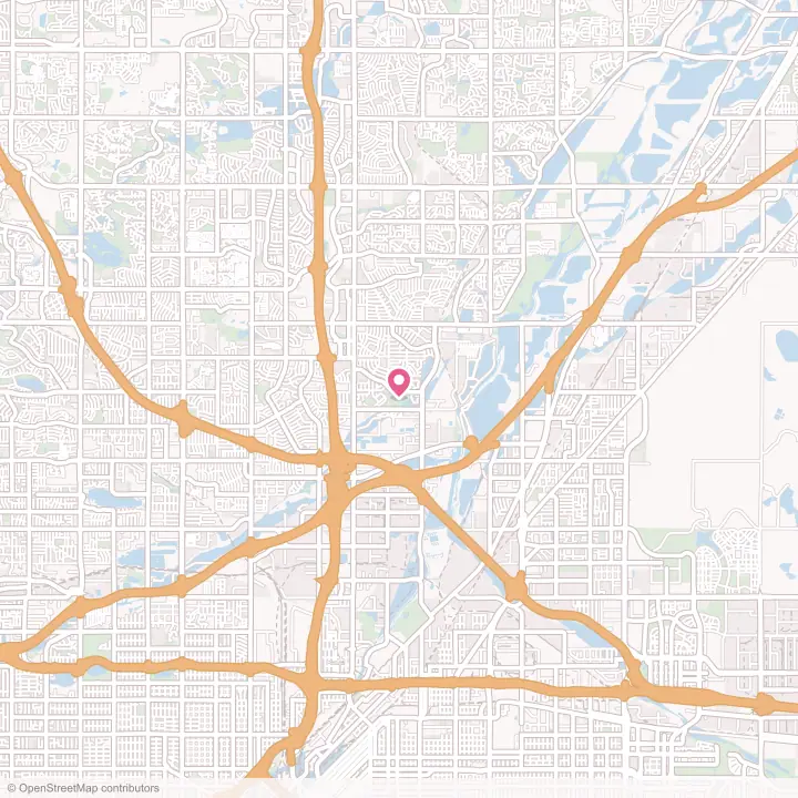 Map of the flower delivery area in Welby, Colorado