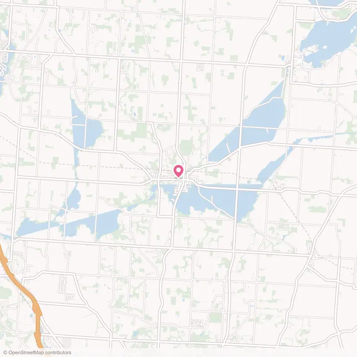 Map of the flower delivery area in Baltimore, Ohio