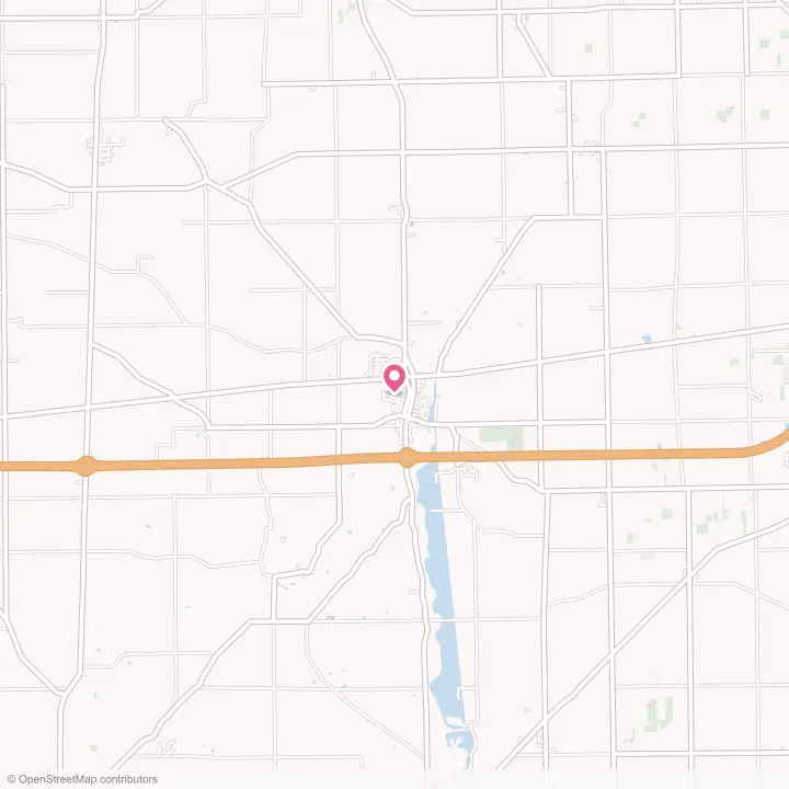 Map of the flower delivery area in Lewisburg, Ohio
