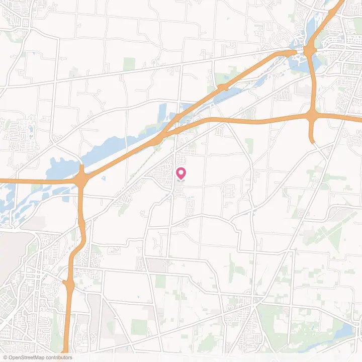Map of the flower delivery area in Enon, Ohio