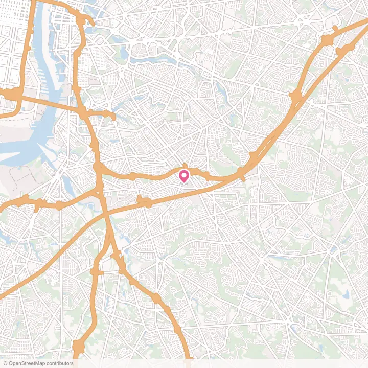 Map of the flower delivery area in Barrington, New Jersey