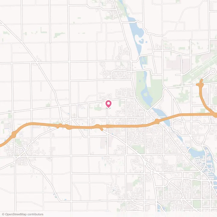Map of the flower delivery area in Clayton, Ohio