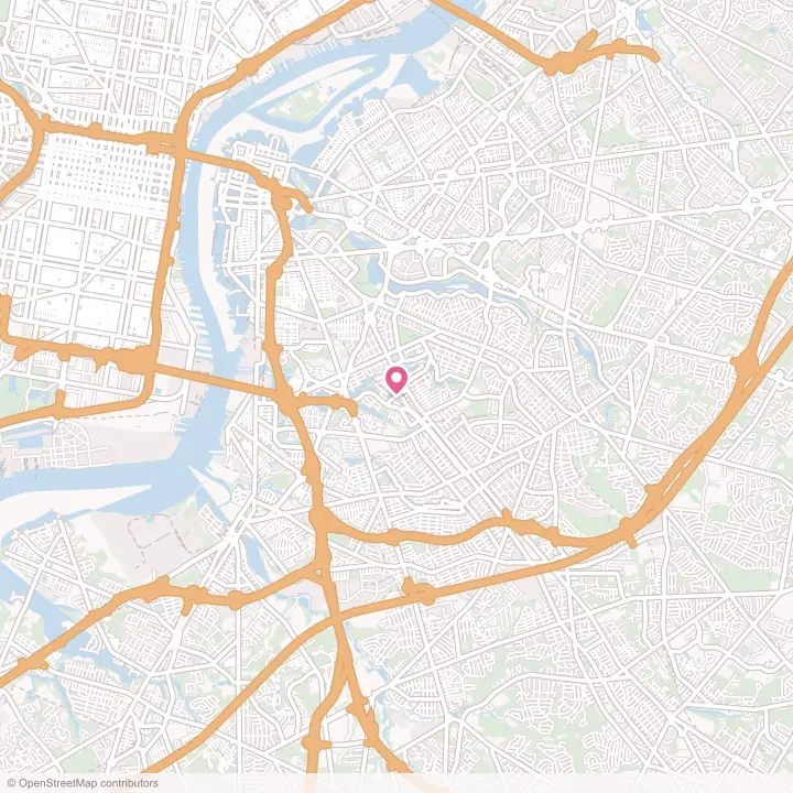 Map of the flower delivery area in Oaklyn, New Jersey