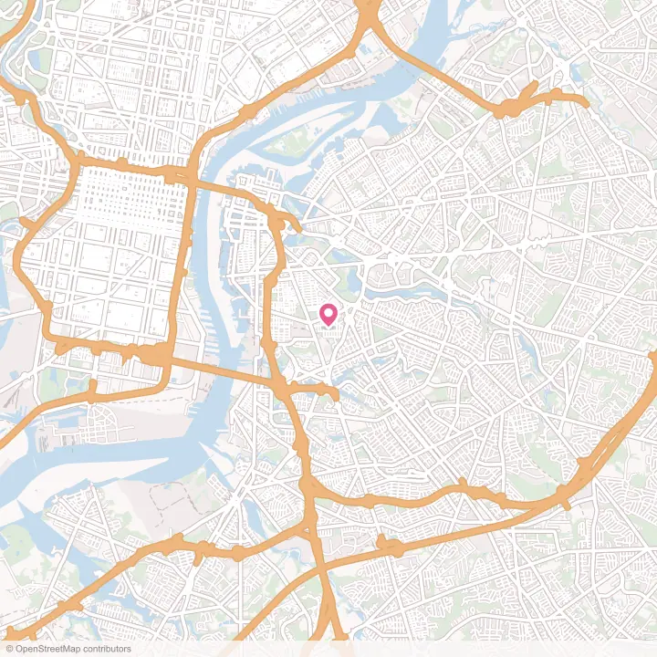 Map of the flower delivery area in Woodlynne, New Jersey