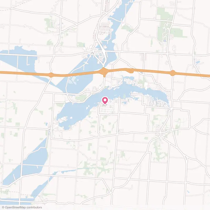Map of the flower delivery area in Fairfield Beach, Ohio