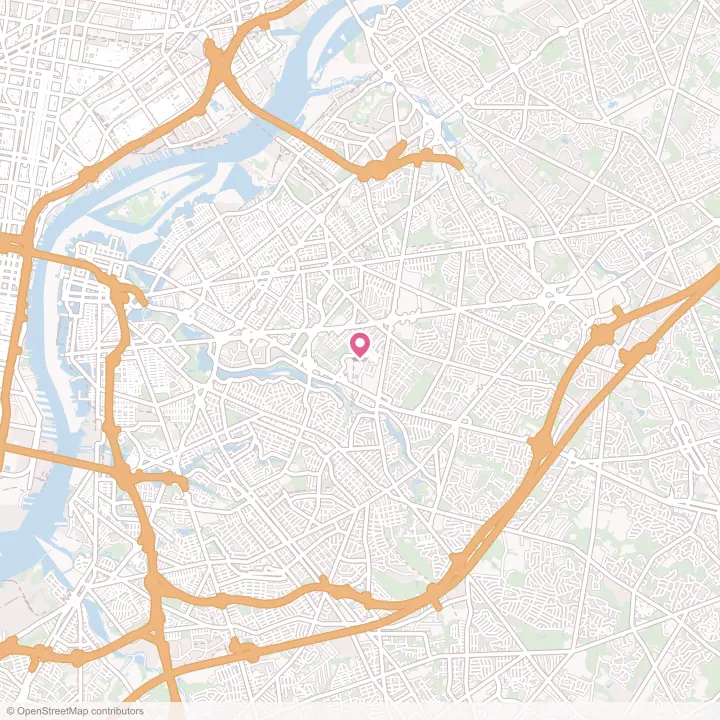 Map of the flower delivery area in Golden Triangle, New Jersey