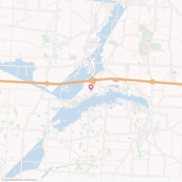 Map of the flower delivery area in Buckeye Lake, Ohio