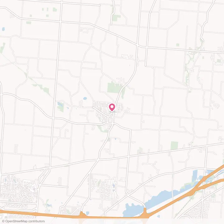 Map of the flower delivery area in New Carlisle, Ohio