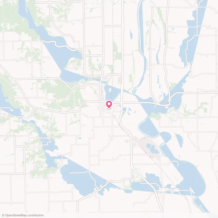 Map of the flower delivery area in Cayuga, Indiana