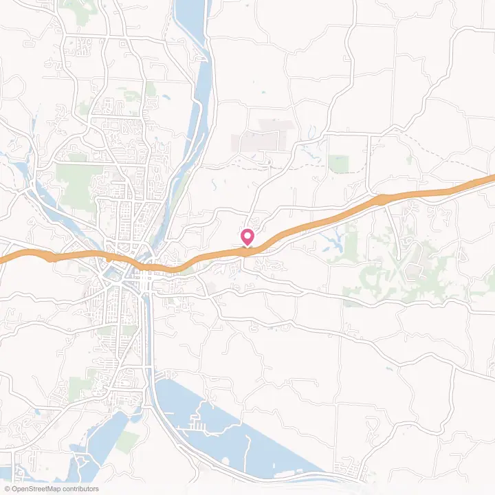 Map of the flower delivery area in Pleasant Grove, Ohio