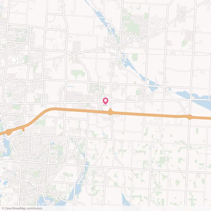 Map of the flower delivery area in Etna, Ohio