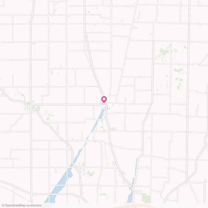 Map of the flower delivery area in Fountain City, Indiana