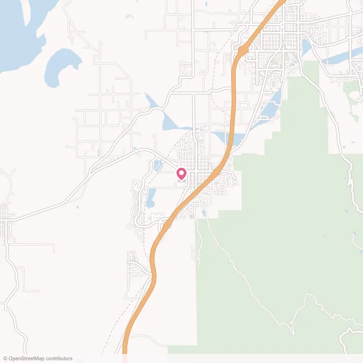 Map of the flower delivery area in Santaquin, Utah