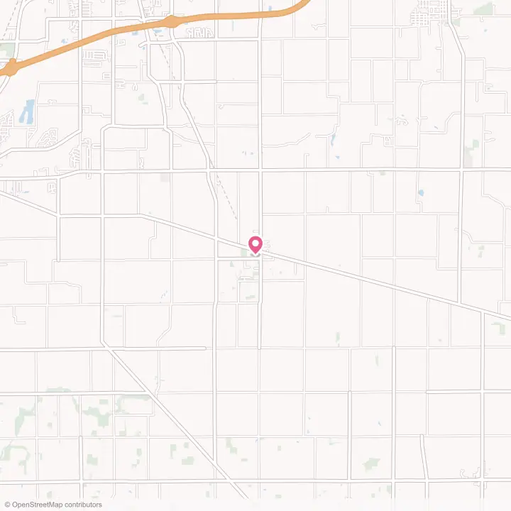 Map of the flower delivery area in Markleville, Indiana