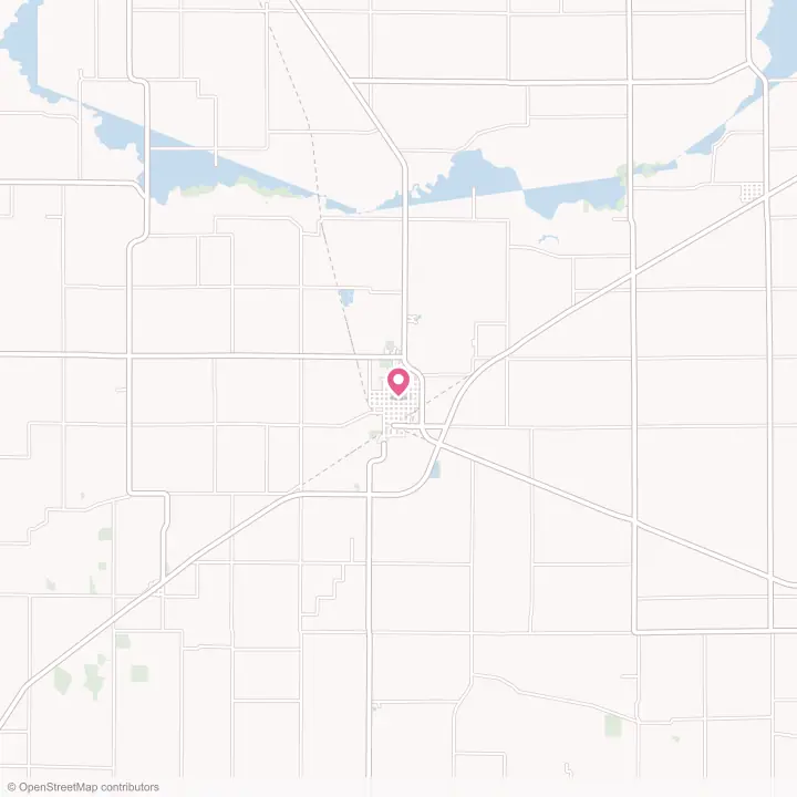 Map of the flower delivery area in Mount Pulaski, Illinois