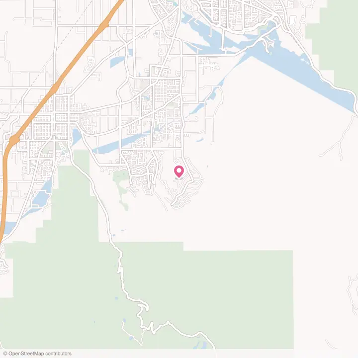 Map of the flower delivery area in Woodland Hills, Utah