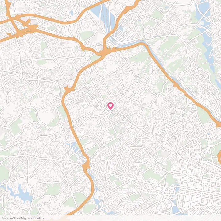 Map of the flower delivery area in Bryn Mawr, Pennsylvania