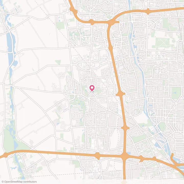 Map of the flower delivery area in Hilliard, Ohio