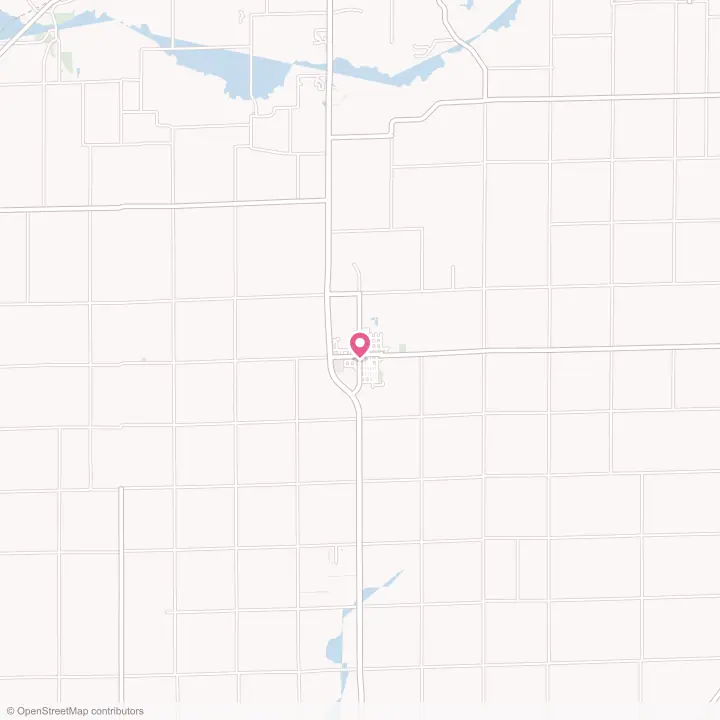 Map of the flower delivery area in Maroa, Illinois