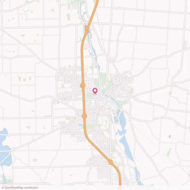 Map of the flower delivery area in Troy, Ohio