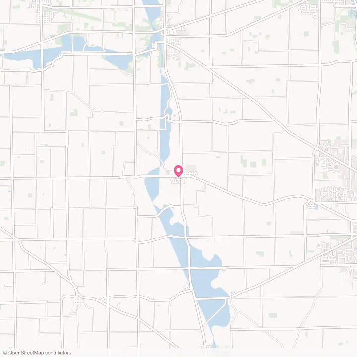 Map of the flower delivery area in Pleasant Hill, Ohio