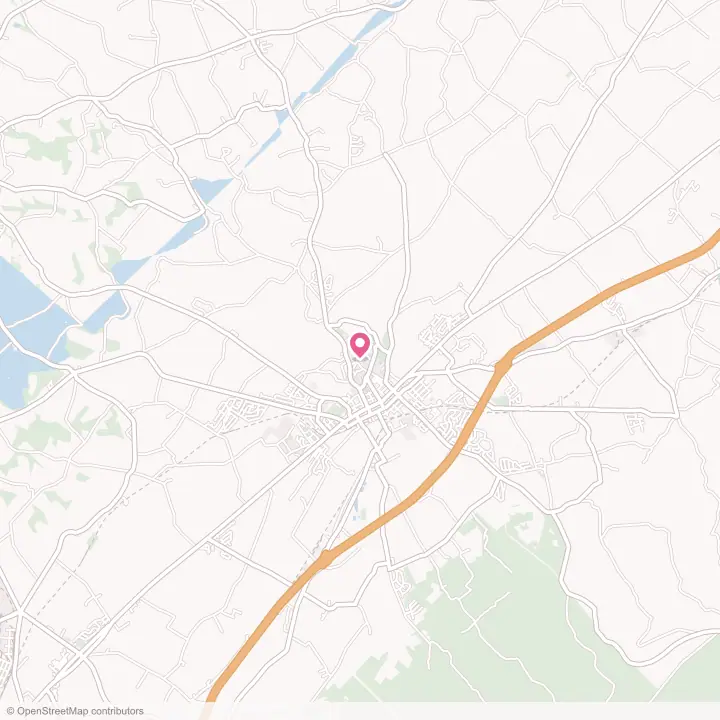 Map of the flower delivery area in Shippensburg University, Pennsylvania