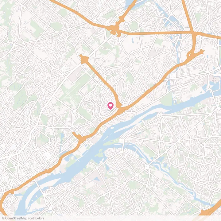 Map of the flower delivery area in Andalusia, Pennsylvania