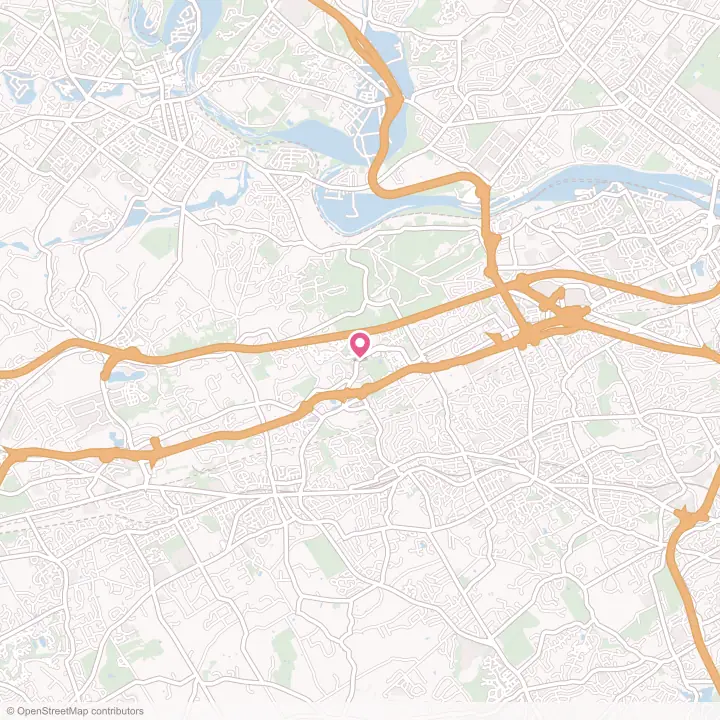 Map of the flower delivery area in Chesterbrook, Pennsylvania