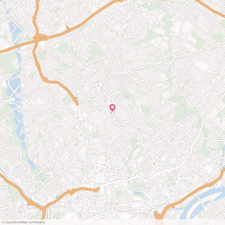 Map of the flower delivery area in Elkins Park, Pennsylvania