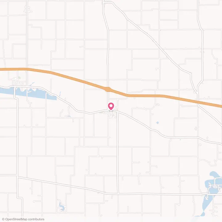 Map of the flower delivery area in Waynetown, Indiana