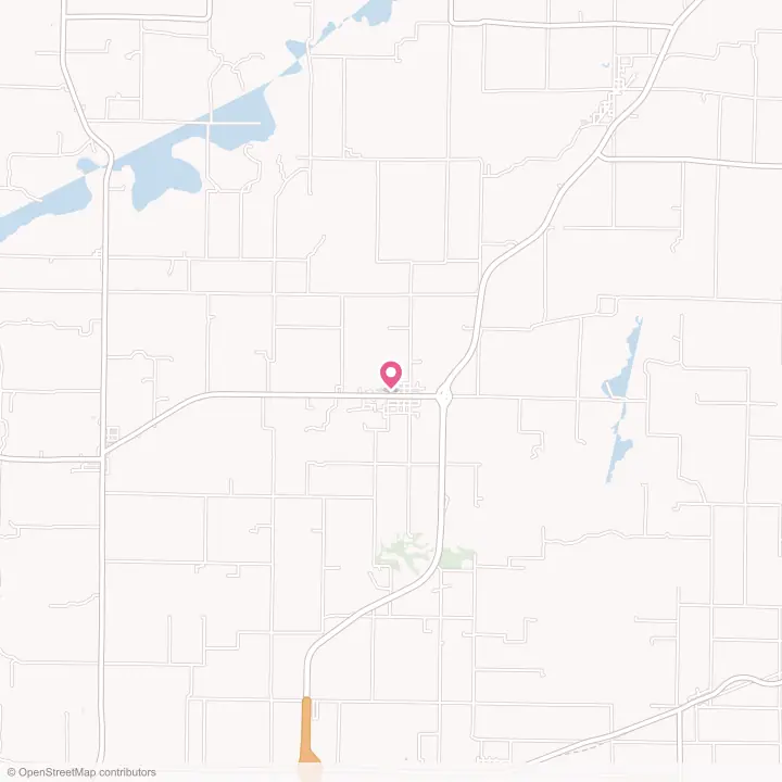 Map of the flower delivery area in Mendon, Illinois