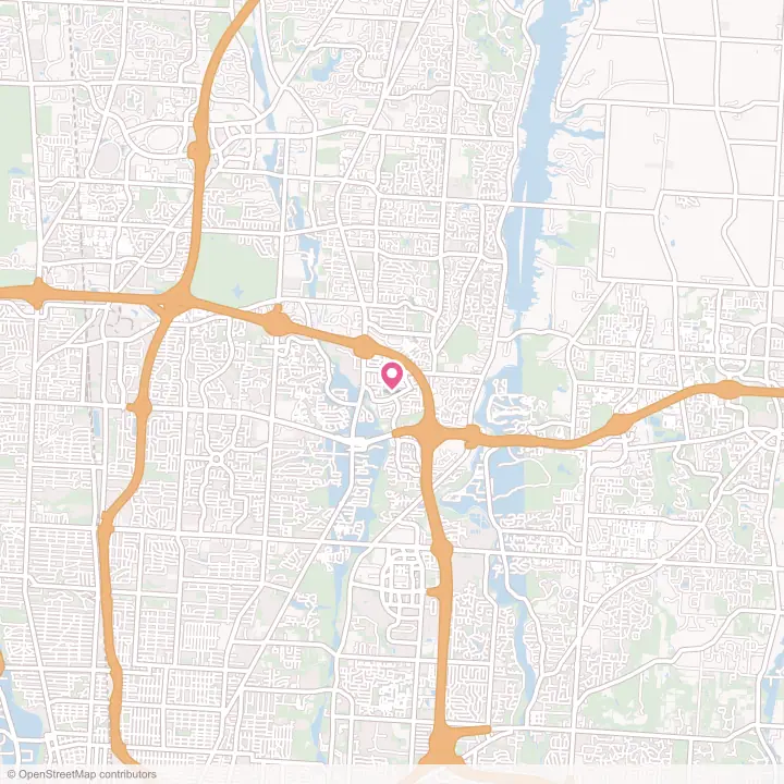 Map of the flower delivery area in Huber Ridge, Ohio