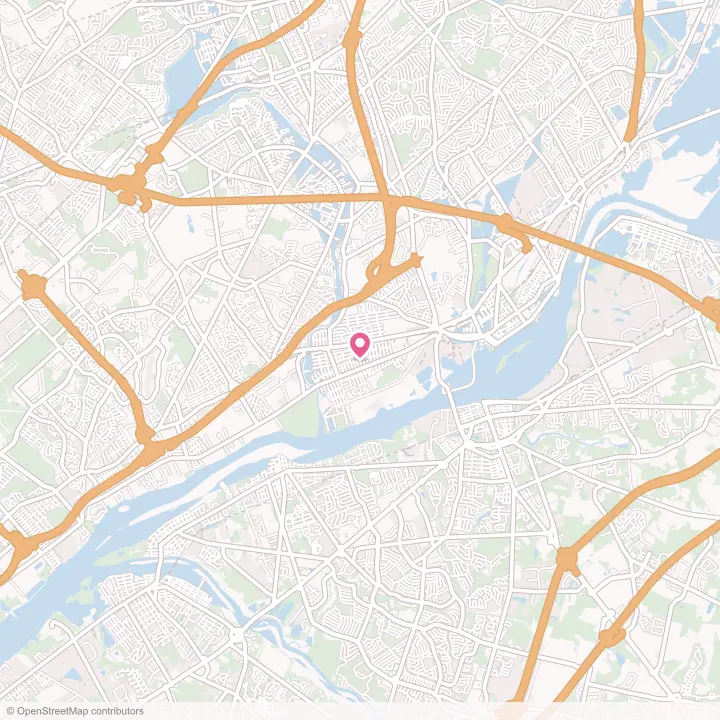 Map of the flower delivery area in Croydon, Pennsylvania