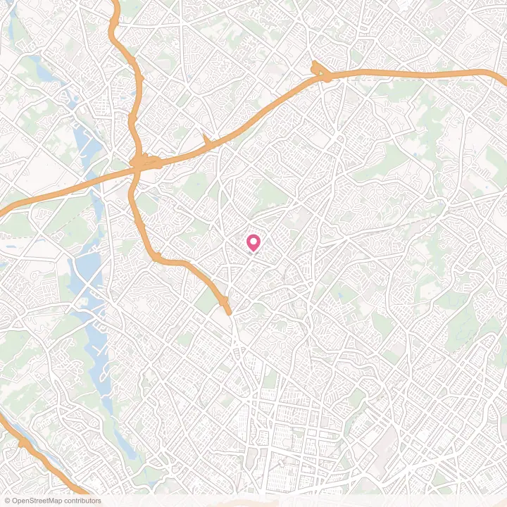 Map of the flower delivery area in Glenside, Pennsylvania