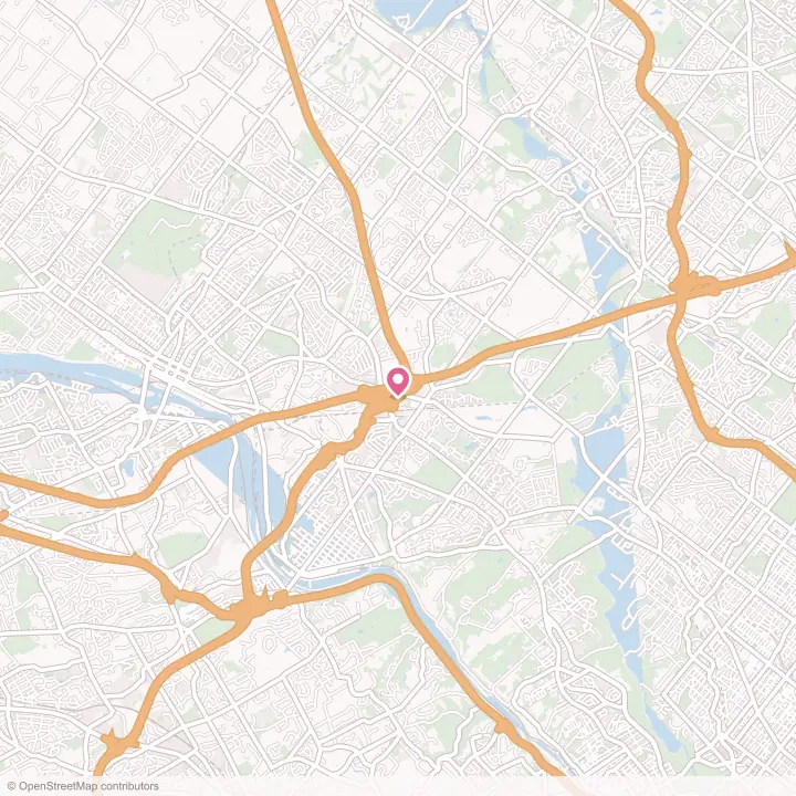 Map of the flower delivery area in Plymouth Meeting, Pennsylvania