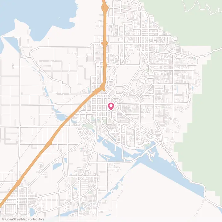 Map of the flower delivery area in Spanish Fork, Utah