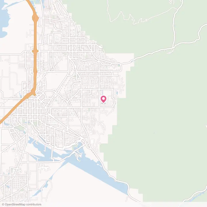 Map of the flower delivery area in Mapleton, Utah