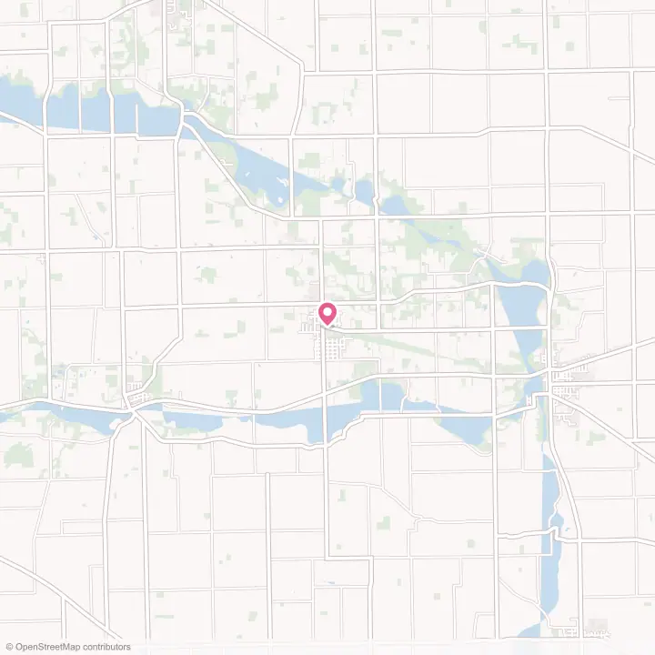 Map of the flower delivery area in Bradford, Ohio