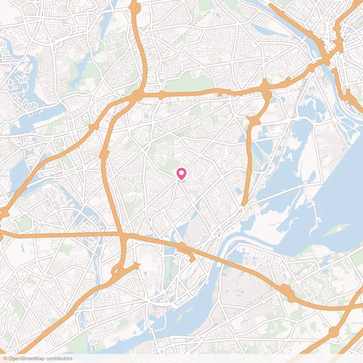 Map of the flower delivery area in Levittown, Pennsylvania