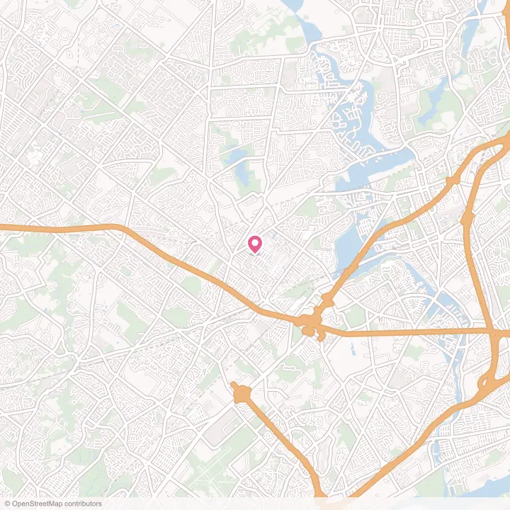 Map of the flower delivery area in Feasterville, Pennsylvania