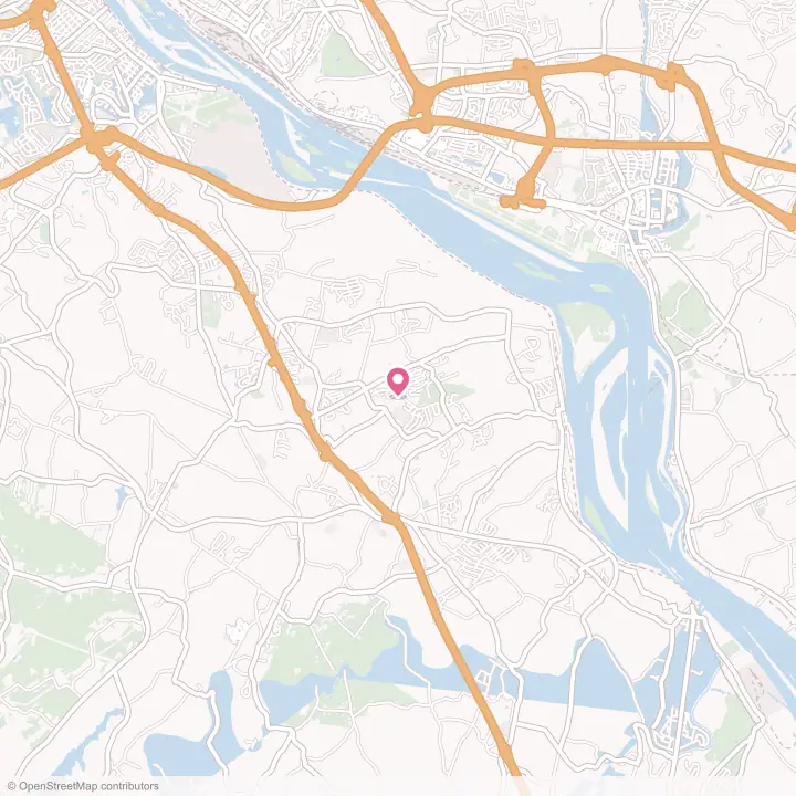 Map of the flower delivery area in Valley Green, Pennsylvania