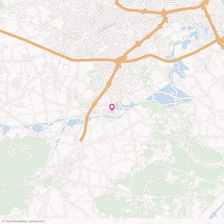Map of the flower delivery area in Messiah College, Pennsylvania